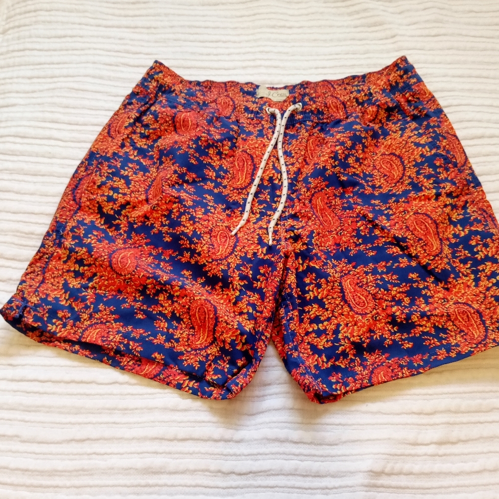 J.crew Men's Swim Floral Shorts Small